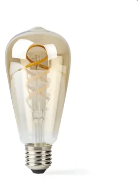 Nedis SMART LED filament žiarovka / E27 / 5,5 W / 350lm / Wi-Fi (WIFILT10GDST64)