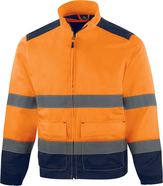 Reflexná pracovná bunda Delta Plus M1VE2HV Farba: Oranžová, Veľkosť: 3XL (M1VE2HVOR3X)