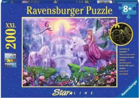 Ravensburger Svietiace puzzle Magická noc jednorožcov XXL