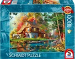 Schmidt Puzzle Vodný mlyn na jeseň