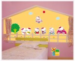 Veselá Stena Samolepka Hello Kitty na výlete