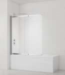 Vaňová zástena SAT Vision 140x120 cm chróm SATVZVI120CRT SATVZVI120CRT