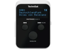 TechniSat DIGITRADIO mobil 2 vreckové rádio čierno-biela (V057E)