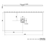 POLYSAN - FLEXIA sprchová vanička z liateho mramoru s možnosťou úpravy rozmeru 150x70cm 90131