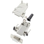 Encitech DTZF09-HDS15-W-K 6355-8063-11 sada D-SUB zásuvková lišta 180 ° Pólov: 15 spájkovaný 1 ks; 6355-8063-11