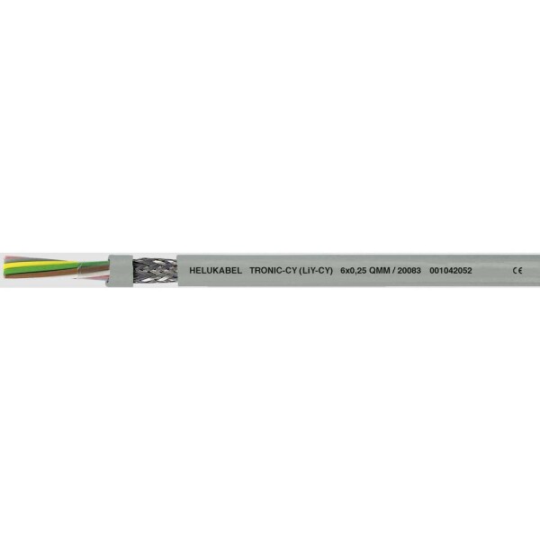 HELU 20064-1000 dátový kábel LiYCY 14 x 0.34 mm² sivá 1000 m; 20064-1000