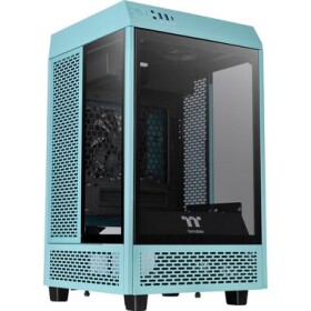 Thermaltake The Tower 100 modrá / mini ITX / 1x USB-C 3.2 / 2x USB-A 3.0 / bez zdroja / priehľadná bočnica (CA-1R3-00SBWN-00)