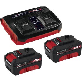 Einhell Power X-Change 2x 3Ah & Twincharger Kit 4512083 akumulátor do náradia a nabíjačka 3 Ah Li-Ion akumulátor; 4512083