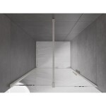 MEXEN/S - Velár posuvné sprchové dvere 100, transparent, nikel kartáčovaný 871-100-000-01-97