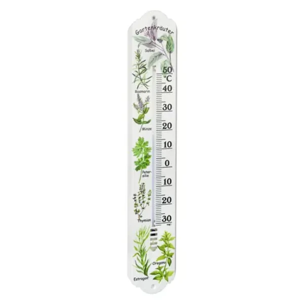TFA 12.3040.21 / Nástenný teplomer / Plast / Kvetinový motív / -30 až +50 °C