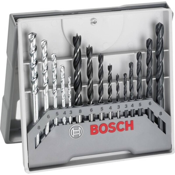 15dílná smíšená sada vrtáků - 3-8 mm, 3-8 mm, 3-8 mm BOSCH