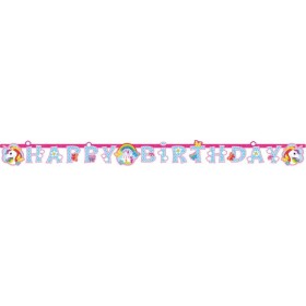 Girlanda happy birthday Unicorn 180x15cm - Amscan - Amscan