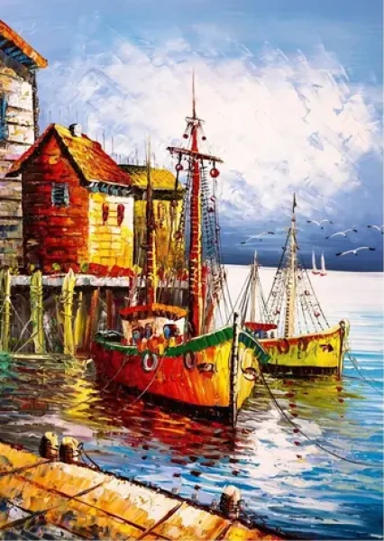 ART PUZZLE 5091 Puzzle Oranžový prístav