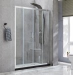OLSEN SPA - Sprchové dvere VILAR - FARBA rámu - Hliník leštený, Rozmer A - 170 cm, Rozmer C - 190 cm, Smer zatvárania - Univerzálne Ľavé / Pravé, Výplň - Číre bezpečnostné sklo - 6 mm OLBENW102917CC