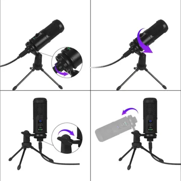 Varr Tube / Herný mikrofón / kardioid / USB / statív (100001794063)