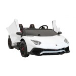 Mamido Detské elektrické autíčko Lamborghini Aventador SV biele