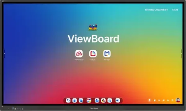 65" ViewSonic IFP6534 čierna / Interaktívny displej / 4K UHD / Dotykový / Android 14 EDLA / 3x HDMI (IFP6534)
