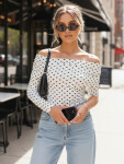 Dámska blúzka BLISSE s prúžkami v svetlo béžovej farbe FashionStreet RY2511 univerzita