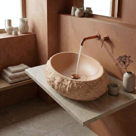 REA - Umývadlo na dosku Mika Light Terracotta REA-U7348