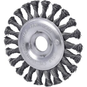 Okrúhla kefa z oceľového drôtu 0,5 mm, Ø 125 mm KS Tools 340.0043; 340.0043