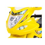Mamido Detská elektrická motorka skúter žltý