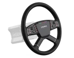 Moza TSW Truck Wheel Lenkrad čierna / Závodný volant pre nákladné vozidlá / 40 cm / 18 tlačidiel (RS060)
