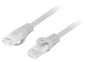 Lanberg CAT6 UTP sivá / Patch kábel / 3 m / RJ45-RJ45 / LSZH / Fluke Passed (PCU6-10CU-0300-S)