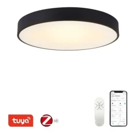 Immax NEO RONDATE SLIM čierna / Stropné svietidlo / 60 cm / 53 W / Zigbee 3.0 TUYA (07202L)