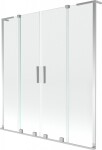 MEXEN/S - Velar L Duo dvojkrídlová posuvná vaňová zástena 150 x 150, transparent, chróm 896-150-003-02-01