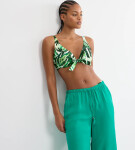 SUMMER PALM - Plavková podprsenka s kosticami a tvarovacím efektom Triumph GREEN COMBINATION 42B