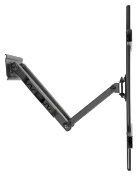 Brateck LPA36-443 čierna / Výsuvný nástenný držiak pre TV 32-75" / polohovateľný / nosnosť 50 kg / VESA 400x400 (BRLPA36443)