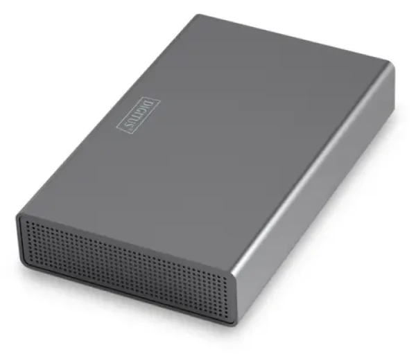 Digitus DA-71106-1 sivý / Externý box pre HDD / 2,5 "-3,5" SATA / USB 3.0 / do 16 TB (DA-71106-1)