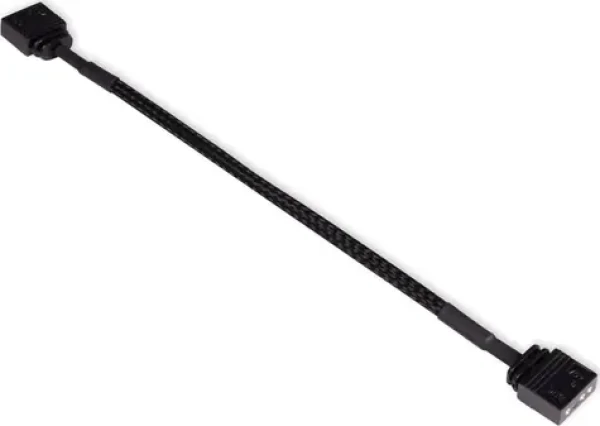 Alphacool Predlžovací kábel aRGB 3-pin opletený / Predlžovací kábel / 3-pin na 3-pin / 15 cm (18701)
