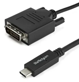 StarTech kábel USB-C na DVI čierna / 1920 x 1200 / 2 m (CDP2DVIMM2MB)