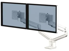 Fellowes TALLO biela / Držiak monitora / 2 ramená vedľa seba / do 40" / nosnosť ramena 9 kg (FELFERGARMTAL2BL)