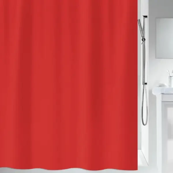 SPIRELLA Sprchový záves Primo červený 180 x 200 cm/polyester