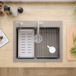 Quadron Quadron - Granitový drez KURT 110 WORKSTATION BEIGE ZLE-09040