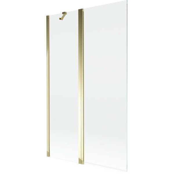 MEXEN - MIST vaňová zástena 110x150 cm 6mm f+s, zlatá, číra 8A9-110-011-50-00