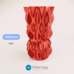 PLA FIBERSILK filament červený metalický 1,75 mm Fiberlogy 850 g