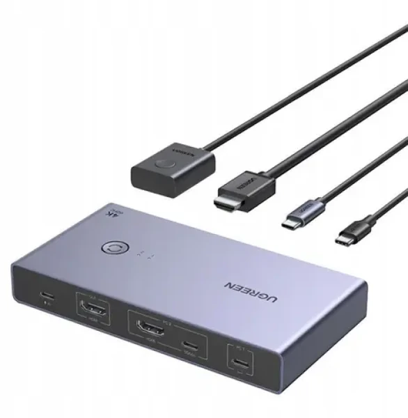 Ugreen CM731 / KVM prepínač / 2v1 / USB-C + HDMI (UGR5726)