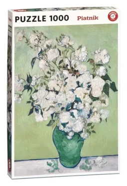 PIATNIK Puzzle Van Gogh - Váza s bielymi ružami