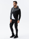 Pánska mikina Ombre Hoodie B1050 Black