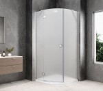 POLYSAN - GLOBE CHROME štvrťkruhová sprchová zástena 1000x1000, matné sklo, ľavá GB2610MLC
