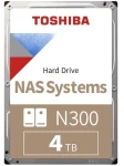 Toshiba N300 NAS 4TB (Bulk) / 3.5" / 7 200 rpm / 512MB cache / SATA III / CMR (MN10ADA400ES)