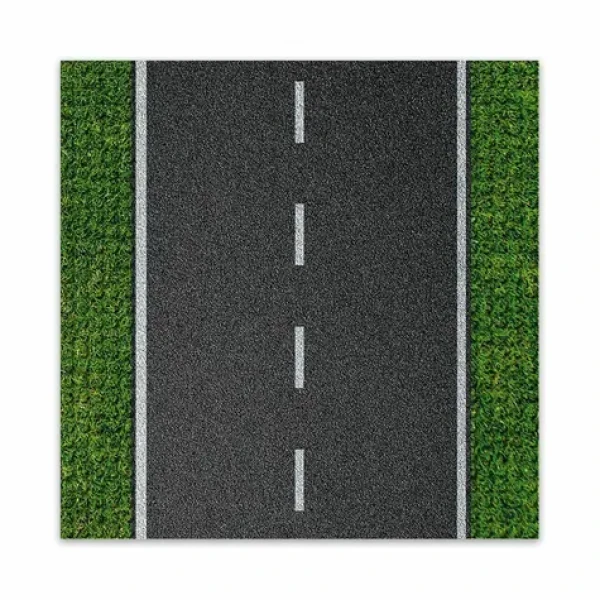 BRIXIES PLUS 225.005 Dizajnová podložka na stavanie - rovná cesta 25,5 x 25,5 cm