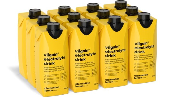 Vilgain Electrolyte Drink – 12× mandarínka s citrónom 500 ml