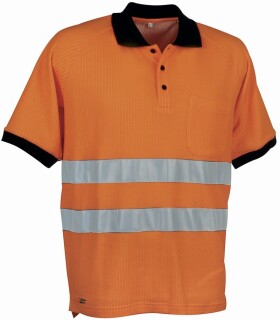 Reflexné pracovné tričko Cofra HELPWAY Farba: Reflexná oranžová, Veľkosť: 2XL (V116_0_01_2XL)