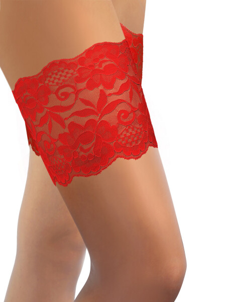 Sesto Senso Thigh Band Lace Červená