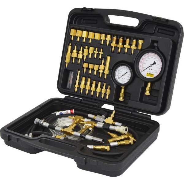 KS Tools 150.2325 Súprava na testovanie tlaku systému vstrekovania paliva Master pre benzínové motory, 42 ks; 150.2325
