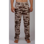 Pánske pyžamové nohavice Army 4102 khaki - Gazzaz XL Zelená